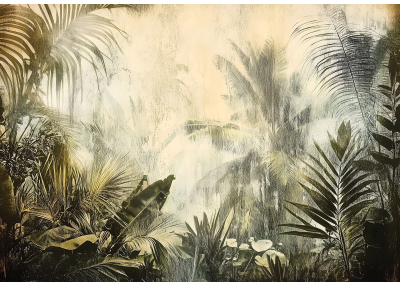 Флис Фототапет Тропически пейзаж, художествен